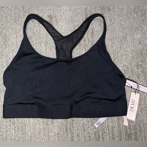 Victoria's Secret Black Racerback Sports Bra